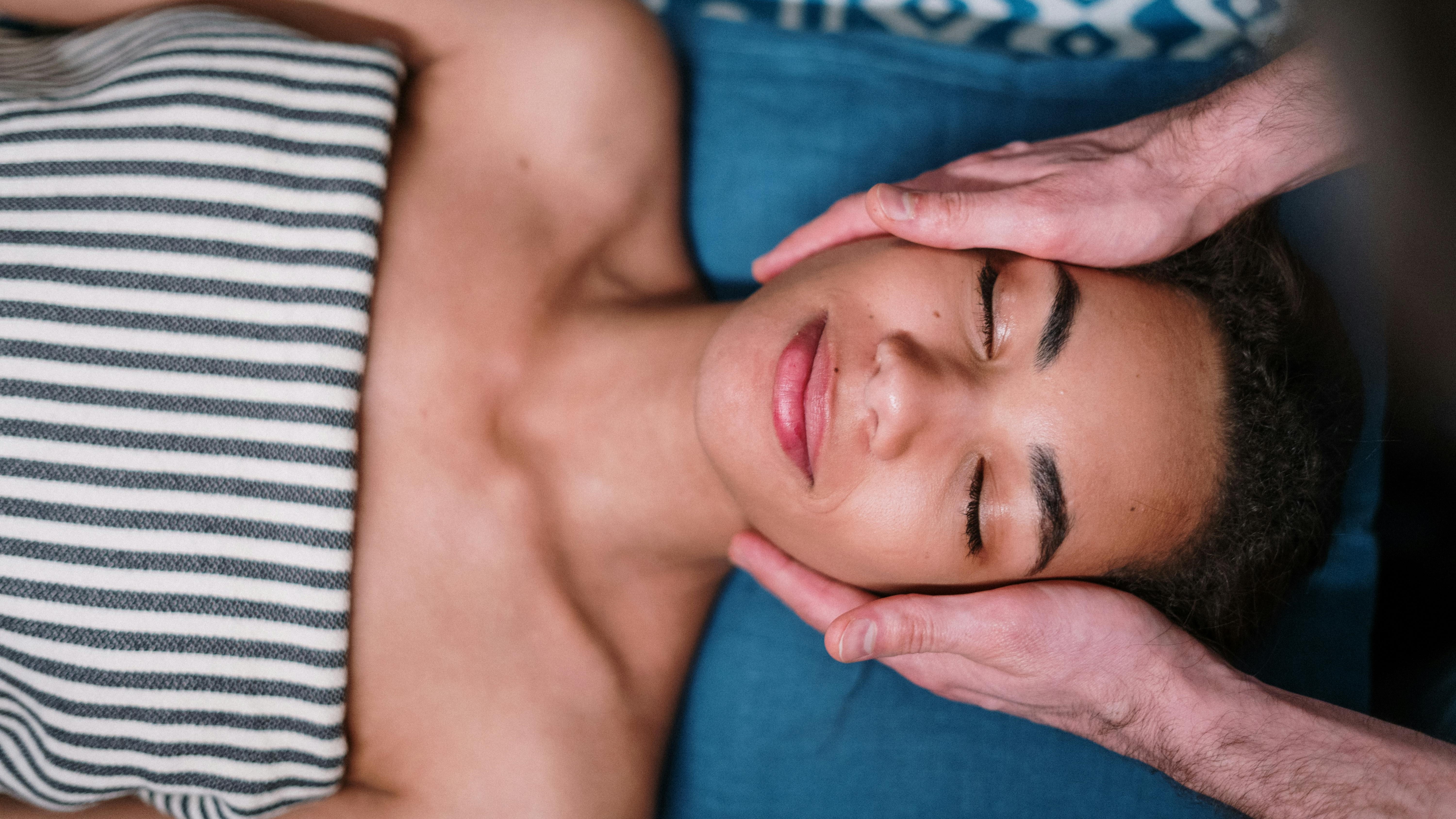 Woman receiving massage